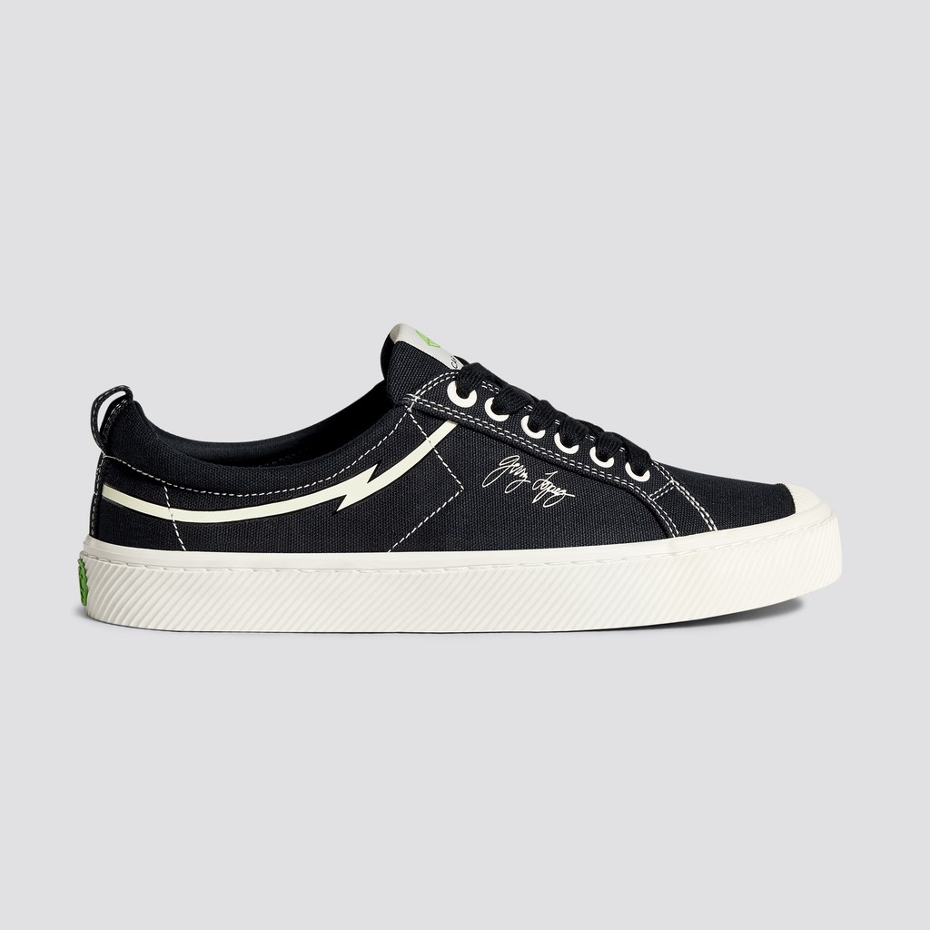 OCA LOW Cariuma Low Top Tela Vegan Noir Homme | WCT-8783690